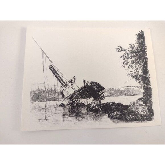 8 Hasty Note Cards Canadian Historical Drawings Art Prints Tonia Marks 1960s - Picture 4 of 16